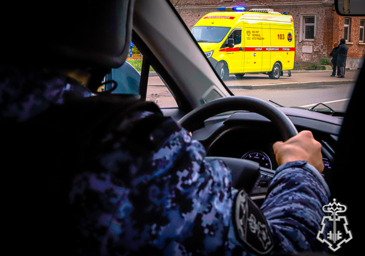 Столичные росгвардейцы помогли автоледи поменять пробитое колесо