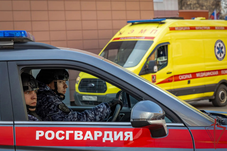 Столичные росгвардейцы помогли женщине, упавшей с электросамоката (видео)